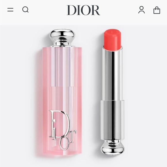 💄  New Dior Addict LIP GLOW in color Coral 🪸 Pink 033 Full Lip Balm  .11oz - Picture 1 of 4